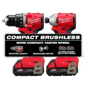 Kit de combo de 2 piezas compacto sin escobillas m18 dd/id