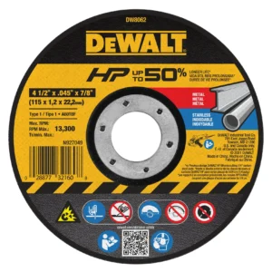 Disco corte metal 4-1/2x.045x7/8