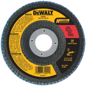 4-1/2 x 7/8 40 grit flap disc t29 zirc