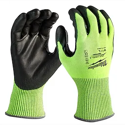 (12) cut 4 high vis glove 12pk-l