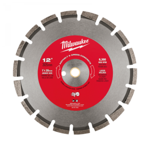 Disco segmentado de 12" para asfalto y concreto verde