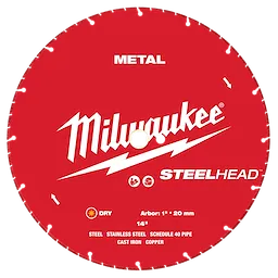 Disco 14" steelhead para corte en metal