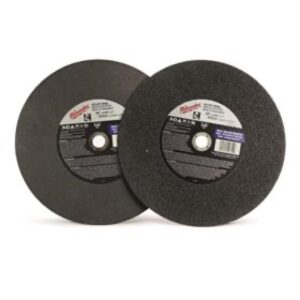 Disco abrasivo p/ corte metal uso-general 14" x 3/32, oxido aluminio, orificio flecha 1", a36p, 4365 rpm