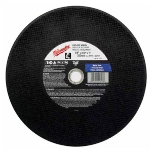 Disco abrasivo p/ corte metal 14" x 3/32, oxido aluminio, orificio flecha 1", a36p, 4365 rpm