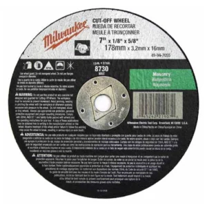Disco p/ desbaste metal 7" x 1/8", orificio flecha 5/8", a24r, 8600 rpm, tipo 27