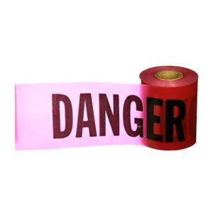 Cintra de advertencia (danger-peligro) roja