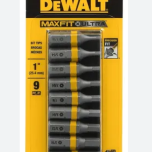 Kit de 9pzas puntas maxfit 1in hex segur